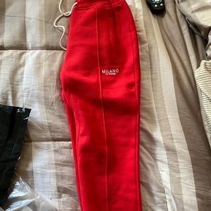 Milano Di Rouge Robbie Joggers size xs in red